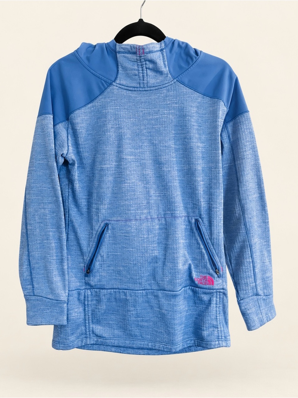 The North Face Mountain Athletics Training Hoodie Women’s M Blue Pink Pullover